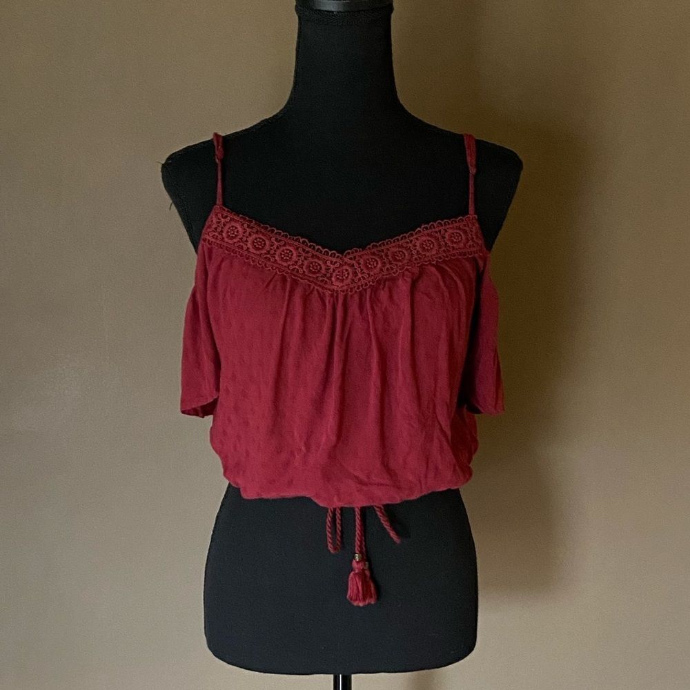 Forever 21 red crop top